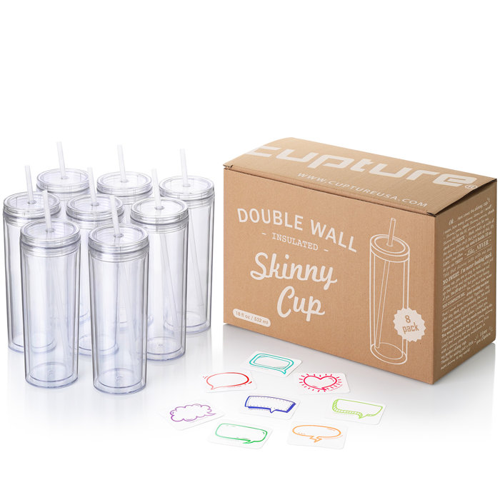 Cupture Skinny 18 oz. Plastic Travel Tumbler & Reviews Wayfair
